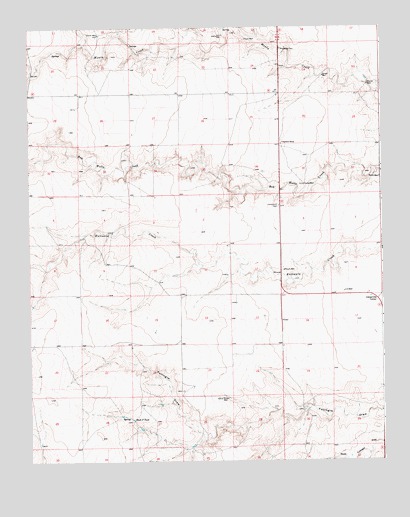 Centerville Corner, NM USGS Topographic Map