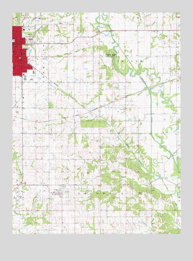 Centerville East, IA USGS Topographic Map