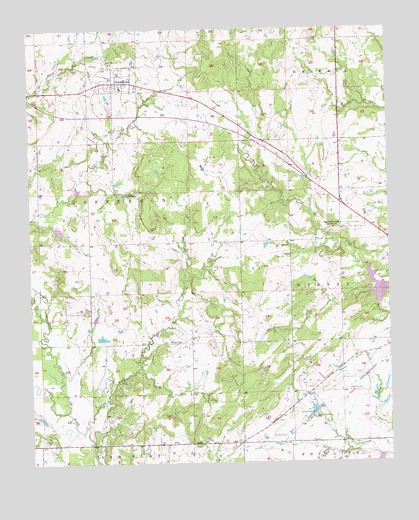 Centrahoma, OK USGS Topographic Map