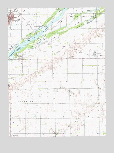Central City East, NE USGS Topographic Map