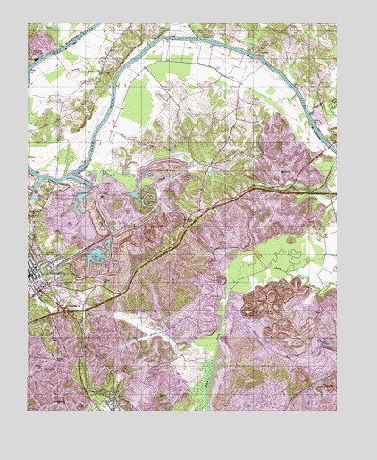 Central City East, KY USGS Topographic Map