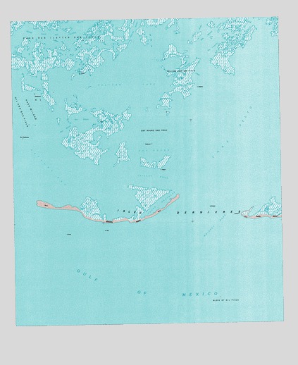 Central Isles Dernieres, LA USGS Topographic Map