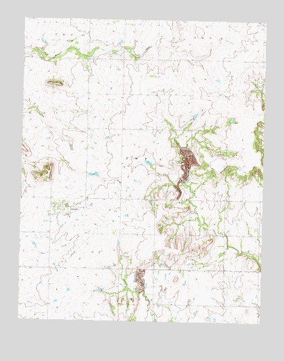 Centralia, OK USGS Topographic Map