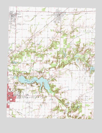 Centralia East, IL USGS Topographic Map