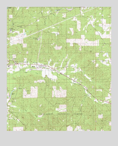 Centreville East, AL USGS Topographic Map