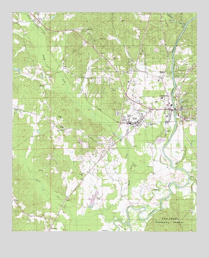 Centreville West, AL USGS Topographic Map