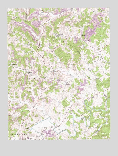 Century, WV USGS Topographic Map