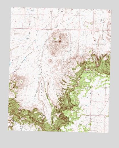 Cerro Alesna, NM USGS Topographic Map