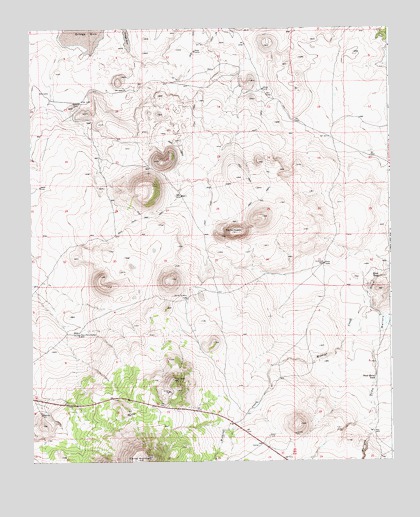 Cerro Hueco, AZ USGS Topographic Map
