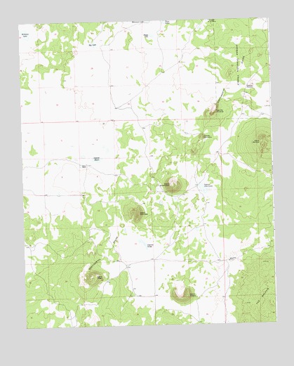 Cerro Hueco, NM USGS Topographic Map