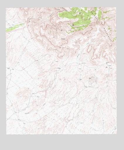 Cerro Orona, TX USGS Topographic Map