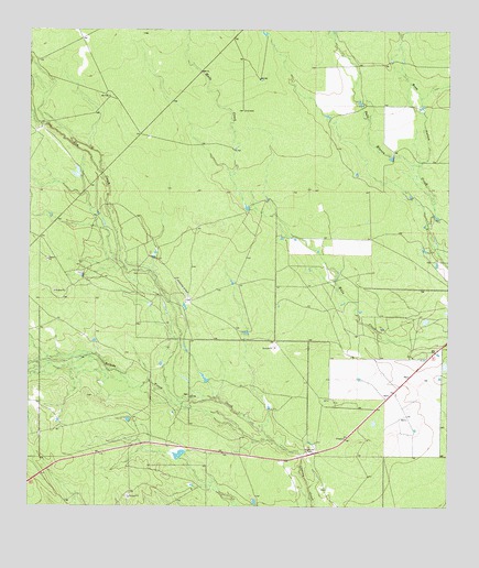 Chacon Creek NW, TX USGS Topographic Map