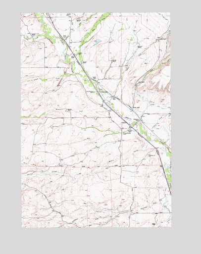 Chadborn, MT USGS Topographic Map