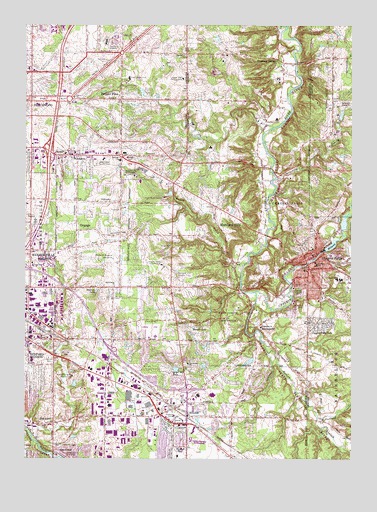Chagrin Falls, OH USGS Topographic Map