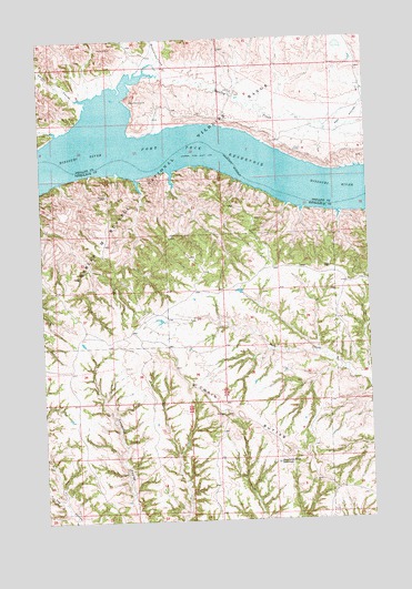 Chain Buttes, MT USGS Topographic Map