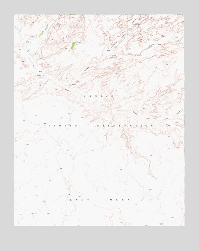 Chaiyahi Rim SW, AZ USGS Topographic Map