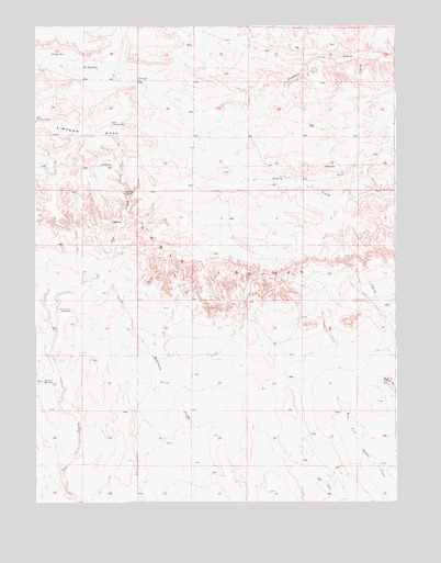 Chalk Bluffs West, CO USGS Topographic Map