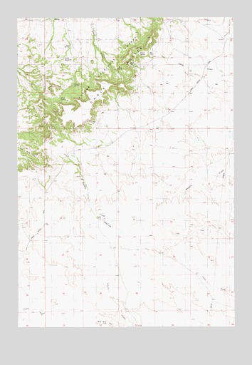 Chalk Buttes, MT USGS Topographic Map