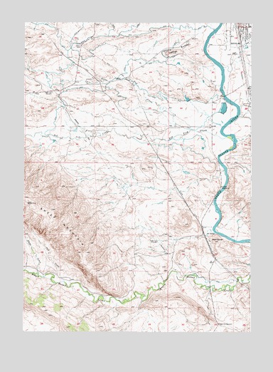Chalk Buttes, WY USGS Topographic Map