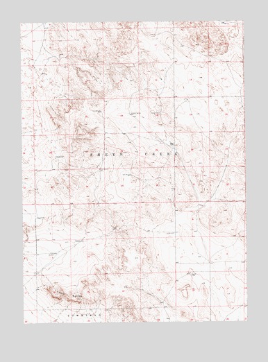 Chalk Buttes, NE USGS Topographic Map