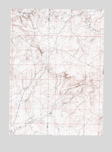 Chalk Hills, WY USGS Topographic Map
