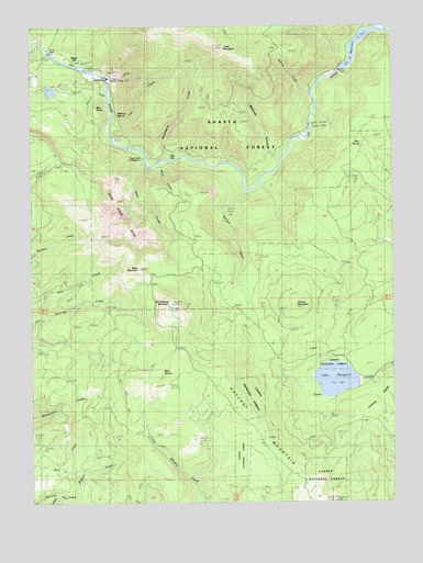 Chalk Mountain, CA USGS Topographic Map