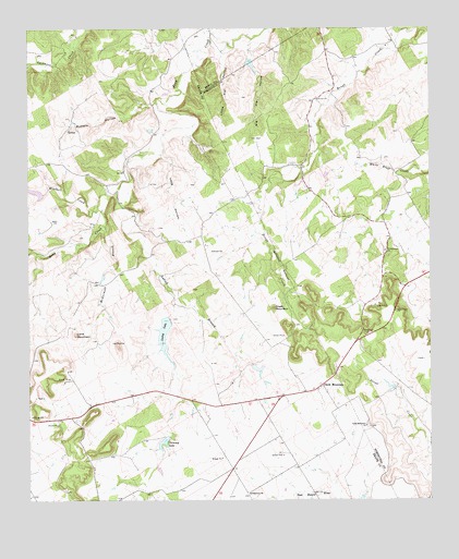 Chalk Mountain, TX USGS Topographic Map
