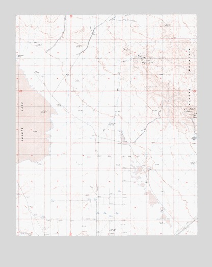 Alvord Mountain West, CA USGS Topographic Map