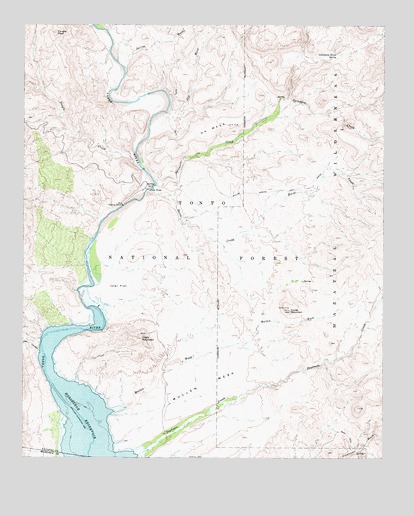 Chalk Mountain, AZ USGS Topographic Map