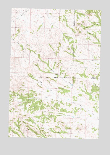 Chalky Point, MT USGS Topographic Map
