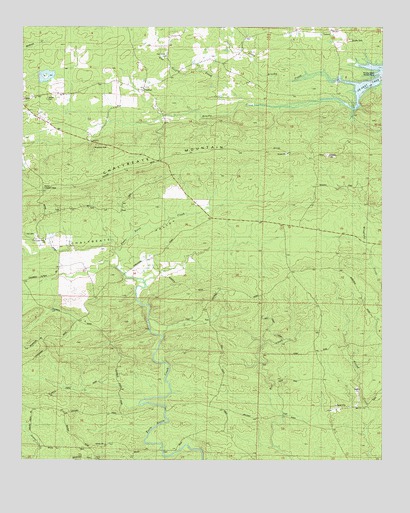 Chalybeate Mountain East, AR USGS Topographic Map