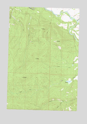 Chamberlain Mountain, MT USGS Topographic Map