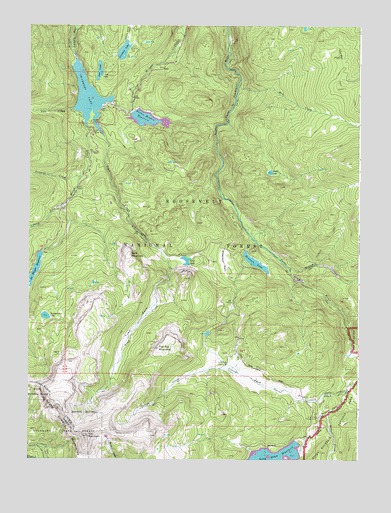 Chambers Lake, CO USGS Topographic Map