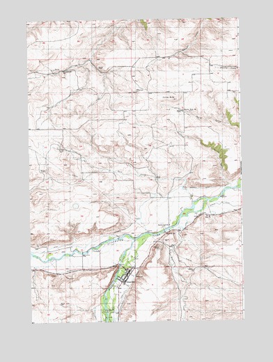 Absarokee, MT USGS Topographic Map