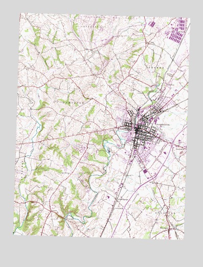 Chambersburg, PA USGS Topographic Map