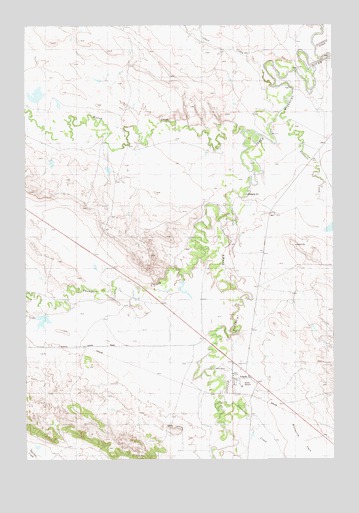 Alzada, MT USGS Topographic Map