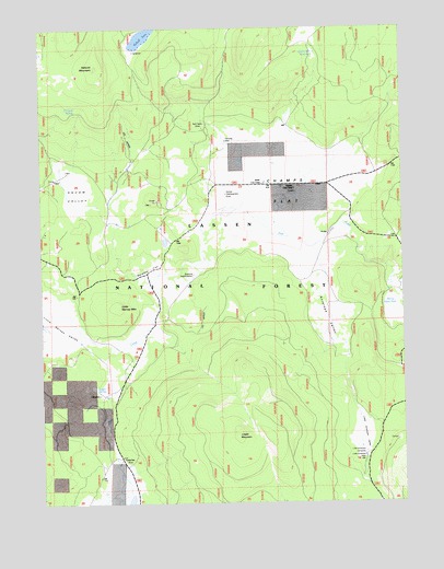 Champs Flat, CA USGS Topographic Map