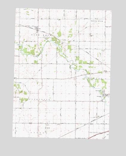 Chana, IL USGS Topographic Map