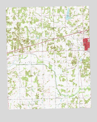 Chandler, OK USGS Topographic Map