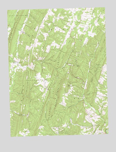 Chaneysville, PA USGS Topographic Map
