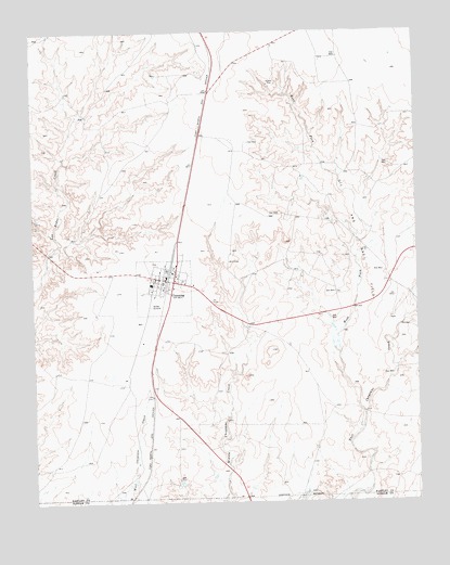 Channing, TX USGS Topographic Map