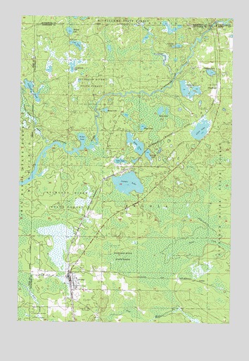 Channing, MI USGS Topographic Map