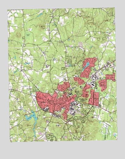 Chapel Hill, NC USGS Topographic Map