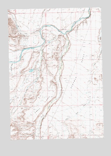Chapman Bench, WY USGS Topographic Map