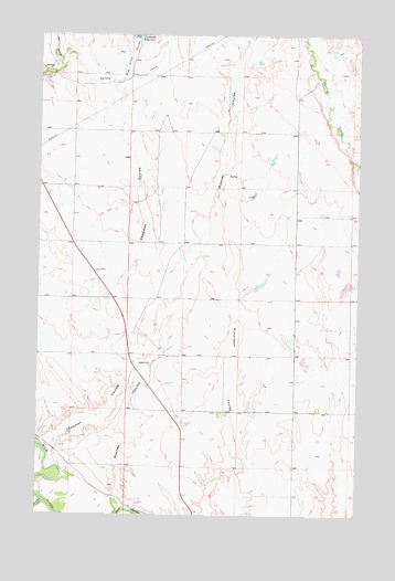 Chapman Coulee, MT USGS Topographic Map