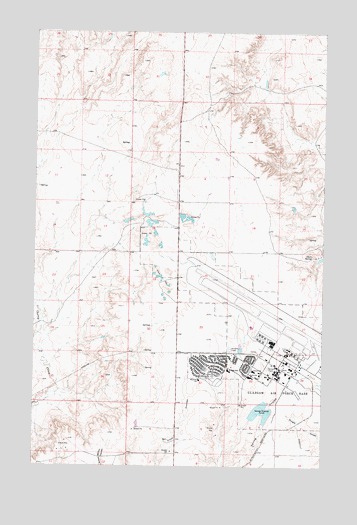Chapman Coulee NE, MT USGS Topographic Map