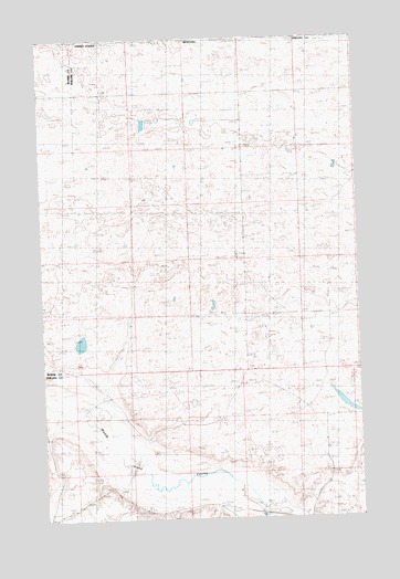 Chapman NW, MT USGS Topographic Map