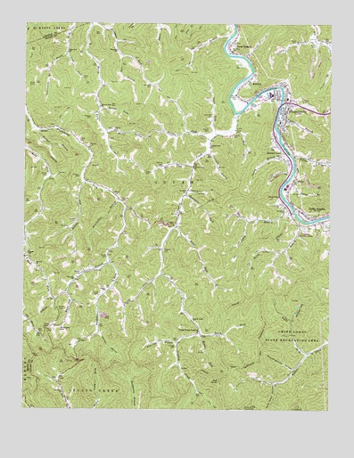 Chapmanville, WV USGS Topographic Map