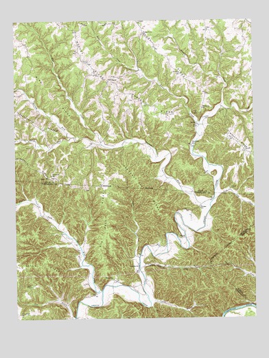Amandaville, KY USGS Topographic Map