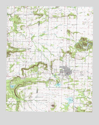 Charleston, AR USGS Topographic Map